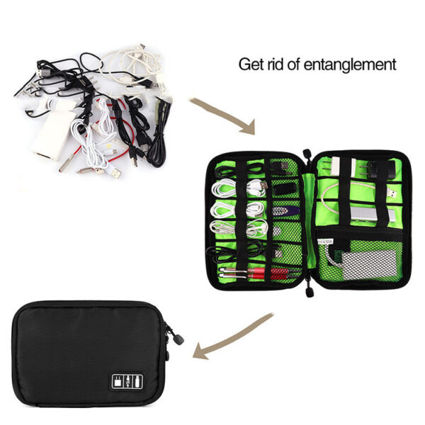 Data Cable Mobile Phone Accessories Storage Bag Earphone Charger Travel Organizer Bag - Image 2