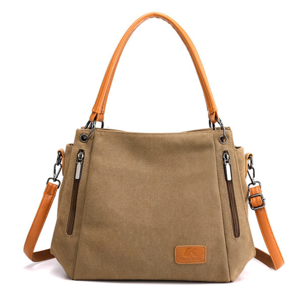 Canvas Bag Female Retro Literature And Art Big Bag Mother - Image 3