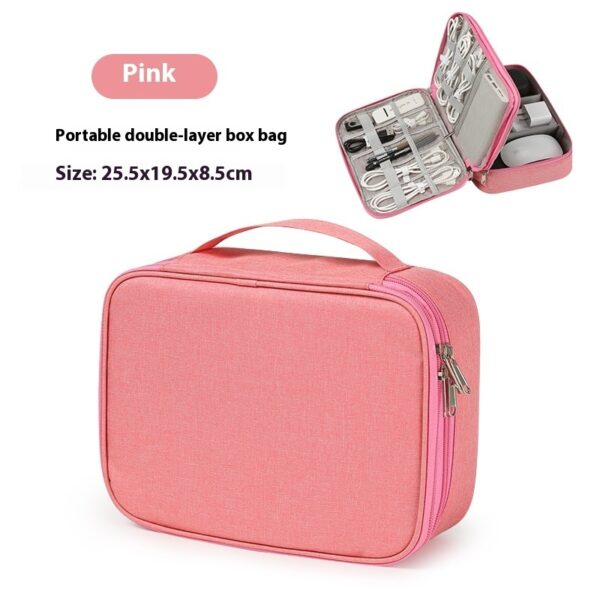 Data Cable Storage Bag Mobile Power Box Travel Portable Digital Accessories Organizing Folders - Image 10