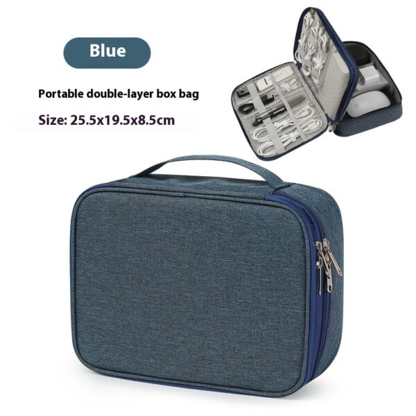 Data Cable Storage Bag Mobile Power Box Travel Portable Digital Accessories Organizing Folders - Image 3
