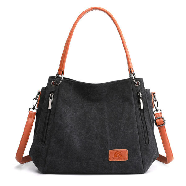 Canvas Bag Female Retro Literature And Art Big Bag Mother - Image 2