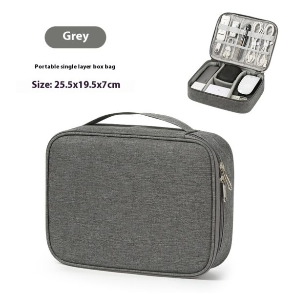 Data Cable Storage Bag Mobile Power Box Travel Portable Digital Accessories Organizing Folders - Image 6