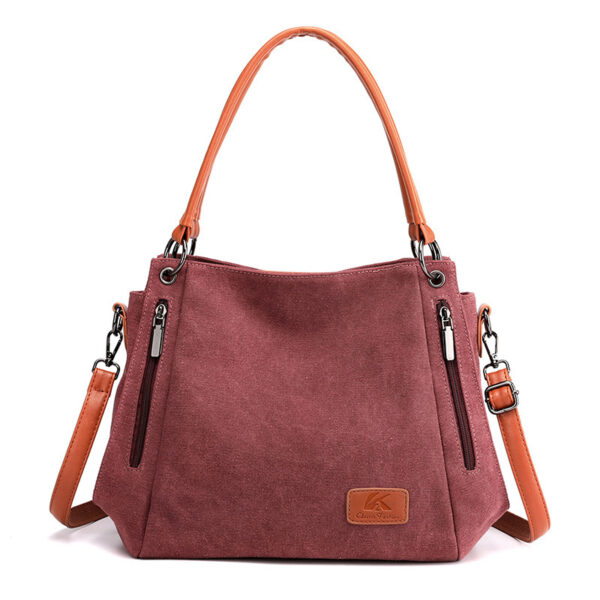 Canvas Bag Female Retro Literature And Art Big Bag Mother - Image 4