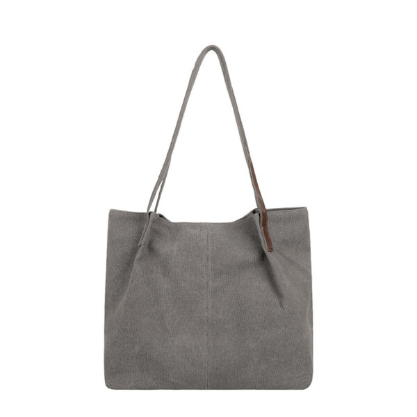 Canvas Women's Single Shoulder Big Bag Literature And Art Students - Image 5
