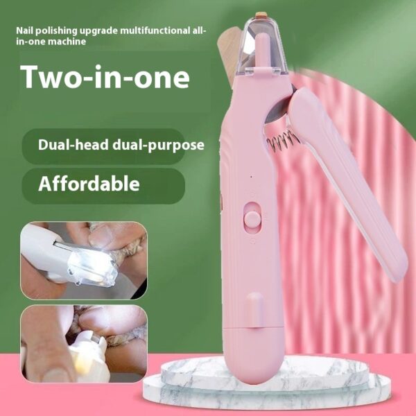 2 In 1 Pet Nail Clippers With Led Light Dog Cat Special Blood Line Scissors Multifunction Animals Paw Nail Trimmer Pet Supplies - Image 10