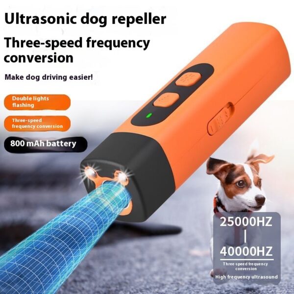 Pet Dog Repeller Ultrasonic Dog Training Device Rechargeable Anti Dog Bark Deterrent Device With LED Flashlight Pets Supplies - Image 5