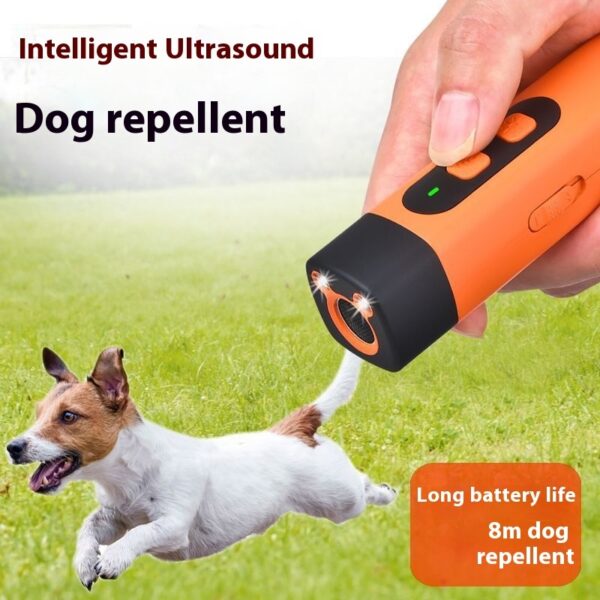 Pet Dog Repeller Ultrasonic Dog Training Device Rechargeable Anti Dog Bark Deterrent Device With LED Flashlight Pets Supplies - Image 3