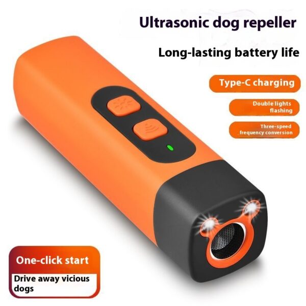 Pet Dog Repeller Ultrasonic Dog Training Device Rechargeable Anti Dog Bark Deterrent Device With LED Flashlight Pets Supplies - Image 6