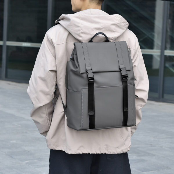 Men's Stylish Backpack With Side Pockets, Great For College And Outdoor Activities, Sturdy & Roomy - Image 3